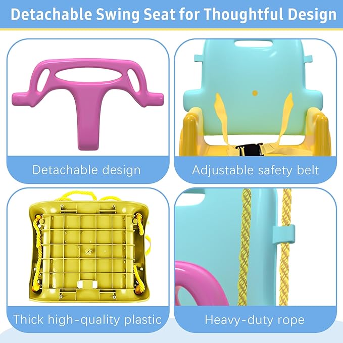 Taleco Gear 2 in 1 Toddler Swing & Baby Jumper, Foldable Baby Swing Outdoor & Indoor Use, Easily Installable and Storable