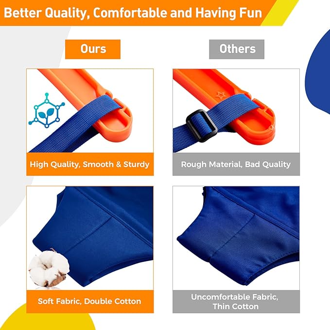 FUNLIO Baby Jumper with a Ceiling Hook for 6-24 Months, Baby Door Jumper for Indoor/Outdoor Play, Infant Jumper Doorway with Adjustable Chain, Easy to Assemble & Store (with a Ceiling Hook)