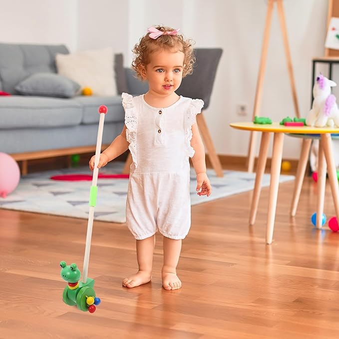 FAVOMOTO Walker Cartoon Animal Design Safe Push Walker for Boy Girl Learning to Walk Gift for Boys