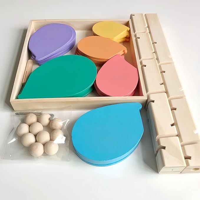 Wooden Marble Run Music Tree |Montessori Educational Ball Drop Toy for Kids Ages 4-8 |Marble Runs for Kids with Musical Track &Color Sorting |Natural Waldorf Wooden Toys Gift for Boys & Girls