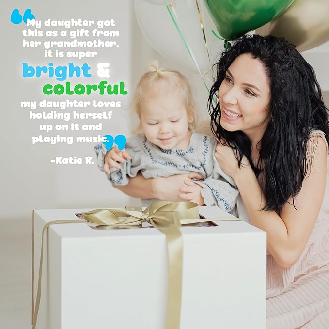 Wooden Baby Walker with Activity Center for Toddler Boys & Girls - Montessori Baby Push Walker Toy with Adjustable Speed - Baby Walker with Wheels for Kids Development by KIDDERY TOYS