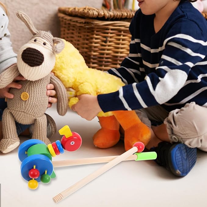 Uonlytech Push Walker with Cartoon Eagle Pattern Walking Aid for Safe Walker Gift for Shower and Birthday