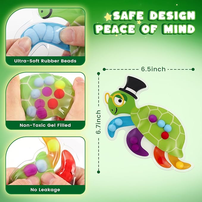 3 otters Color Sorting Toy, Matching Games for Toddlers Sensory Fidget Toy for Kids Fine Motor Matching Games for Preschool Gifts Activities Travel Essential Christmas Stock Stuffering