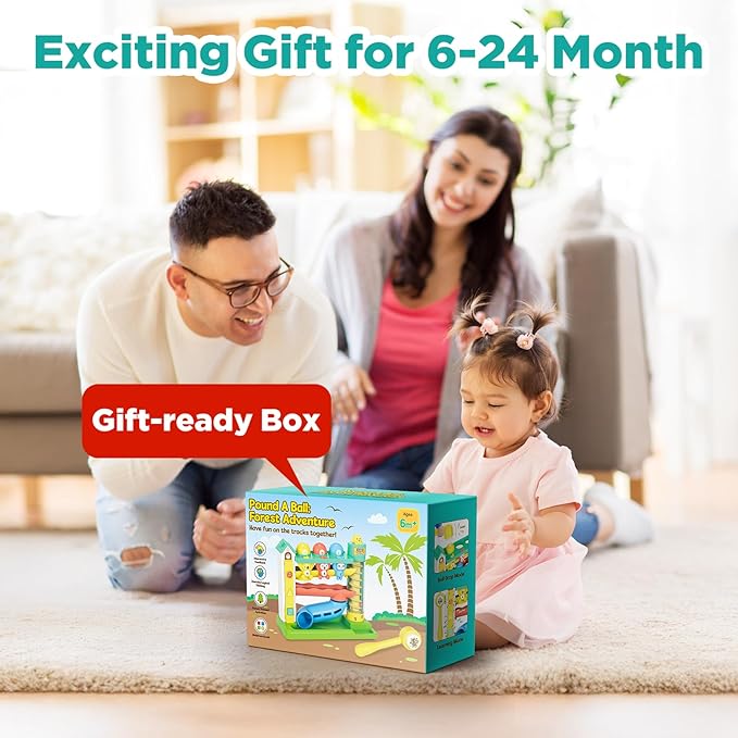 Musical Ball Drop Toys for 1 Year Old Boy Gifts, Eductional Baby Toy 12-18 Month Toddler Toy Age 1-2, First Birthday Gift for 1 Year Old Boy Girl, Infant Toys for 9-12-18 Month Olds