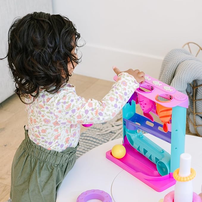Move2Play, Feed The Fish | 30+ Fin-Tastic Songs & Phrases | Baby & Toddler Musical Toy | First Birthday Present for 1+ Year Old | Ages 6-24 Months | Boy & Girl Ball Drop Toy