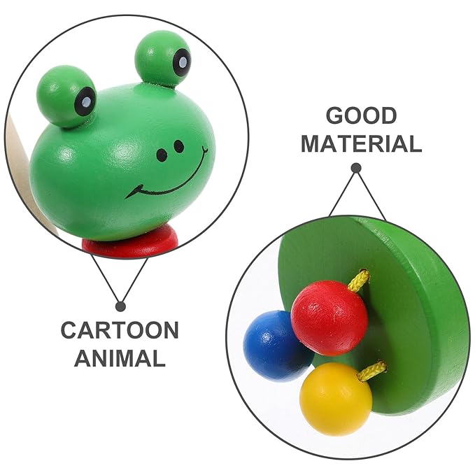 Vaguelly Push Walker Cart for Safe Walking Aid with Cartoon Amphibian Motif Lightweight Portable for Months Boys and Learning to Walk