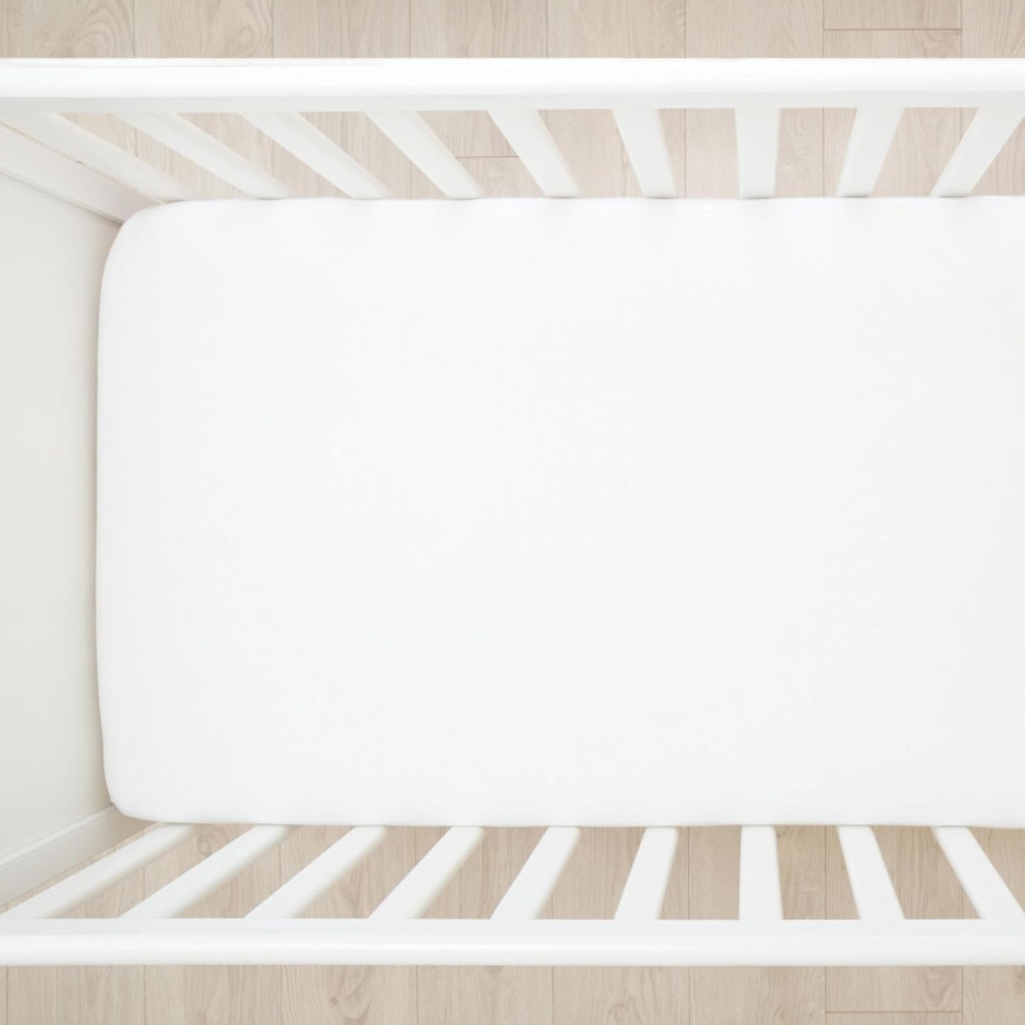 HonestBaby unisex-baby Fitted Crib Sheets Set Standard Mattress, 100% Organic Cotton Baby Boys, Girls, Neutral, 1 Pack - Rainbow Stripe, One Size