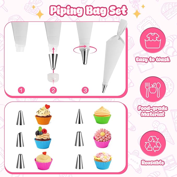 LovesTown Kids Cooking and Baking Sets, 32PCS Kids Chef Hat and Apron Pretend Play Toys for Toddler Gifts for Boys Girls