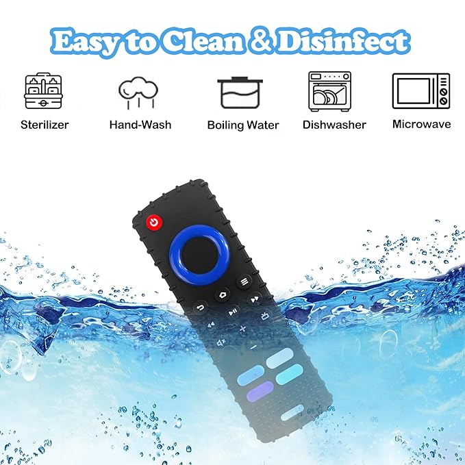 Baby Teething Toys, Food Grade Silicone Teether for Babies 3 6 12 18 Months, Fire TV Stick Remote Shape Toddlers Chew Toys, Freezer BPA Free (FTV Green)