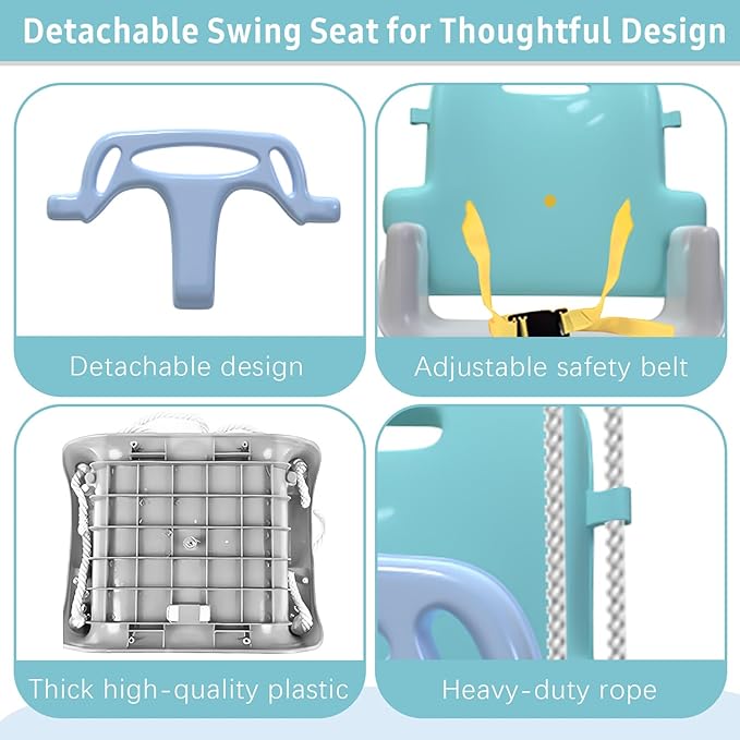 Taleco Gear 2 in 1 Toddler Swing & Baby Jumper, Foldable Baby Swing Outdoor & Indoor Use, Easily Installable and Storable