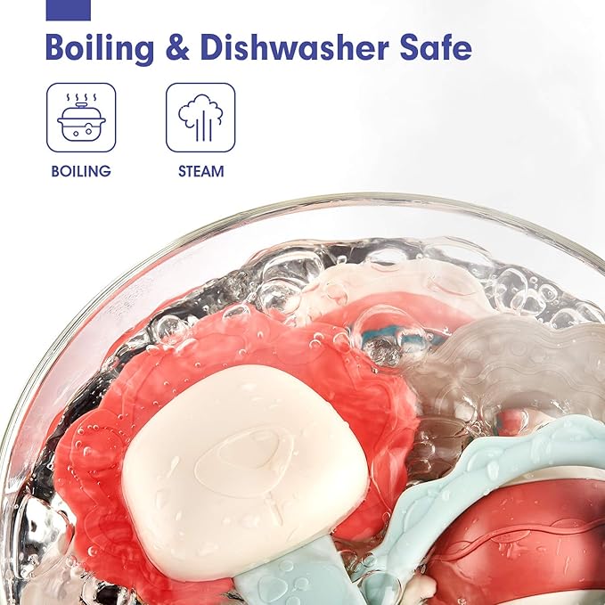 hahaland Baby Toys 0-6 Months - Baby Rattles Teething Toys 3-6 Months, Newborn Infant Toys 6-12 Months, Teether Grasping Shaker Toy Baby Gifts 6 5 4 3 Month Old Must Haves Stocking Stuffers for Babies