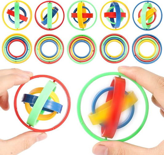 10Pcs Fidget Spinners Toys for Kids Adult, Fidget Toys Bulk for Party Favors Goodie Bag Stuffers, Sensory Anxiety Toys Stress Relief for Treasure Box Classroom Prizes Pinata Stuffers