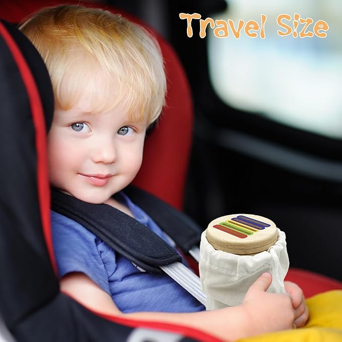 Wooden Montessori Sticks Toys for Kids, 8 Colors Natural Wood Toddler Learning Sorting Toys for 3 Year Old, Sensory Matching Game Birthday Gifts for Boys Girls (Multi-Shaped Flake)