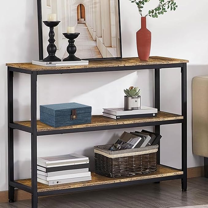 Hipiwe Treasure Chest Box - Wooden Decorative Trinket Jewelry Box with Clasp Memento Case Box Rectangular Keepsake Jewelry Organizer Box Gift for Women Men Home Decor,Medium