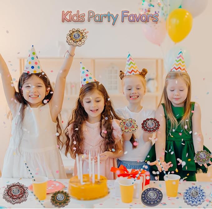 40 Pack Mini Fidget Spinner Toys Bulk Party Favors Christmas Stocking Goodie Bag Stuffers Gifts,Stress Relief Sensory Toys for Kids Teens Adults Autisms,Treasure Box Toy for Classroom Prizes Supplies