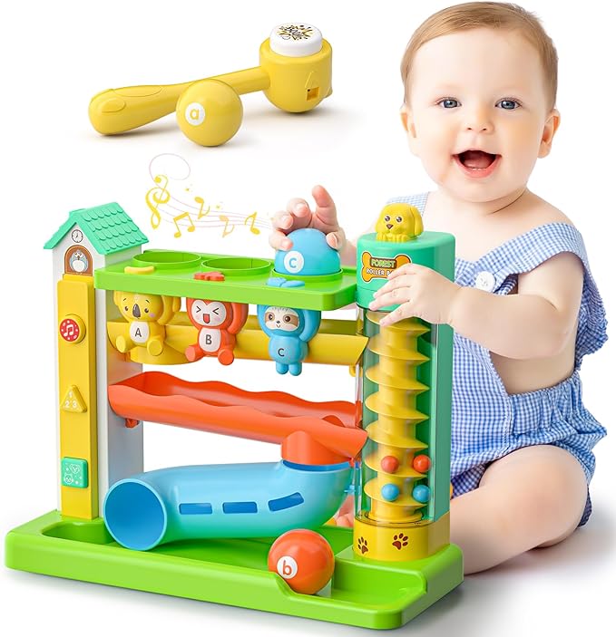 Musical Ball Drop Toys for 1 Year Old Boy Gifts, Eductional Baby Toy 12-18 Month Toddler Toy Age 1-2, First Birthday Gift for 1 Year Old Boy Girl, Infant Toys for 9-12-18 Month Olds