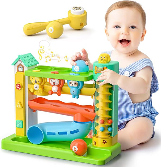 Musical Ball Drop Toys for 1 Year Old Boy Gifts, Eductional Baby Toy 12-18 Month Toddler Toy Age 1-2, First Birthday Gift for 1 Year Old Boy Girl, Infant Toys for 9-12-18 Month Olds