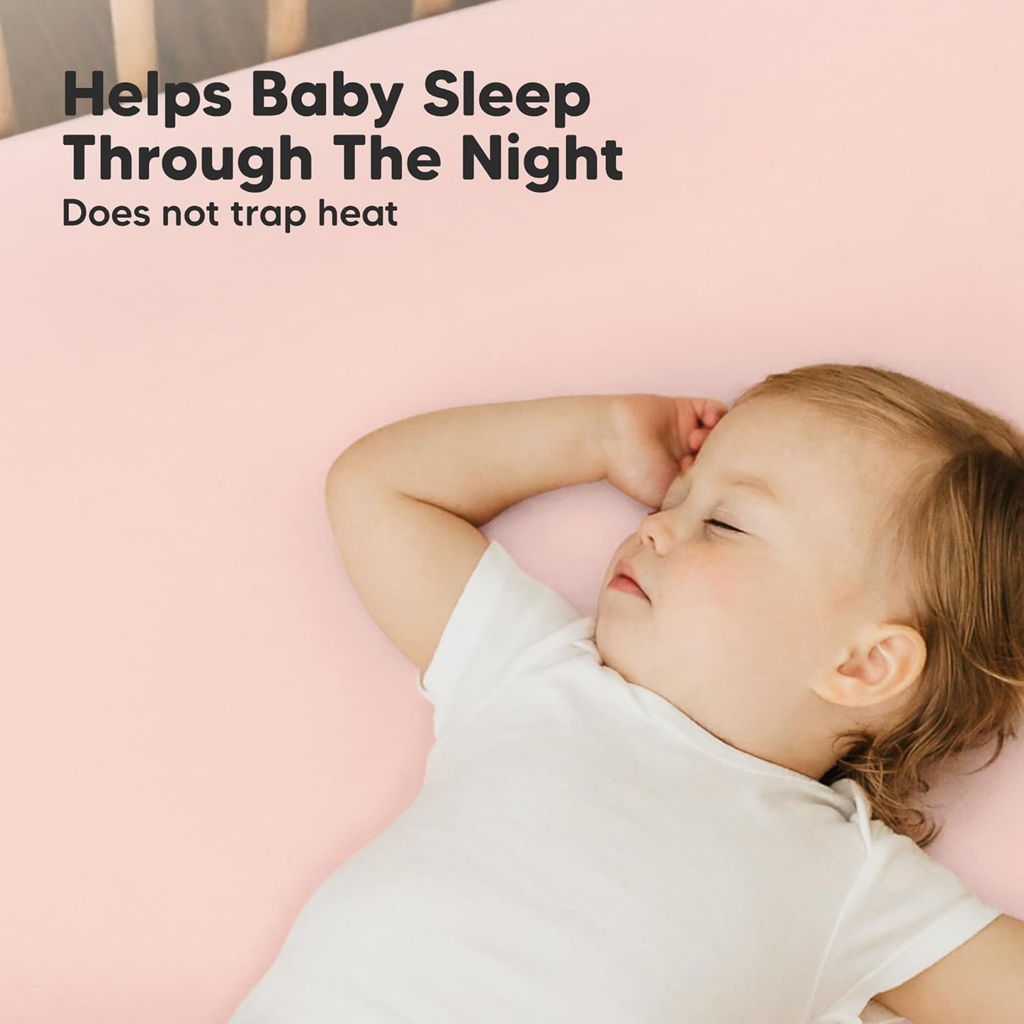 2-Pack Mini Crib Sheets Fitted - 38x26 Pack N Play Sheets for Pack and Play Mattress, Organic Cotton, Soft & Breathable Playard Bedding, Neutral Mini Toddler Bed Cover for Boys, Girls (Cameo)