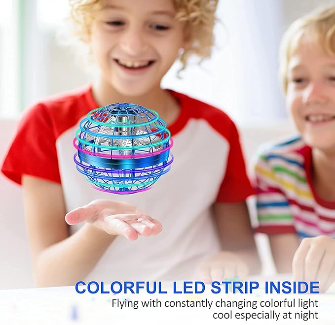 2025 Flying Orb Ball Toy,Cosmic Globe Boomerang Hover Ball Galactic Fidget Spinner, Hand Drone Orbit, Cool Toys Gift for 6 7 8 9 10+ Year Old Boys Girls Teens Outdoor Toys(Blue)