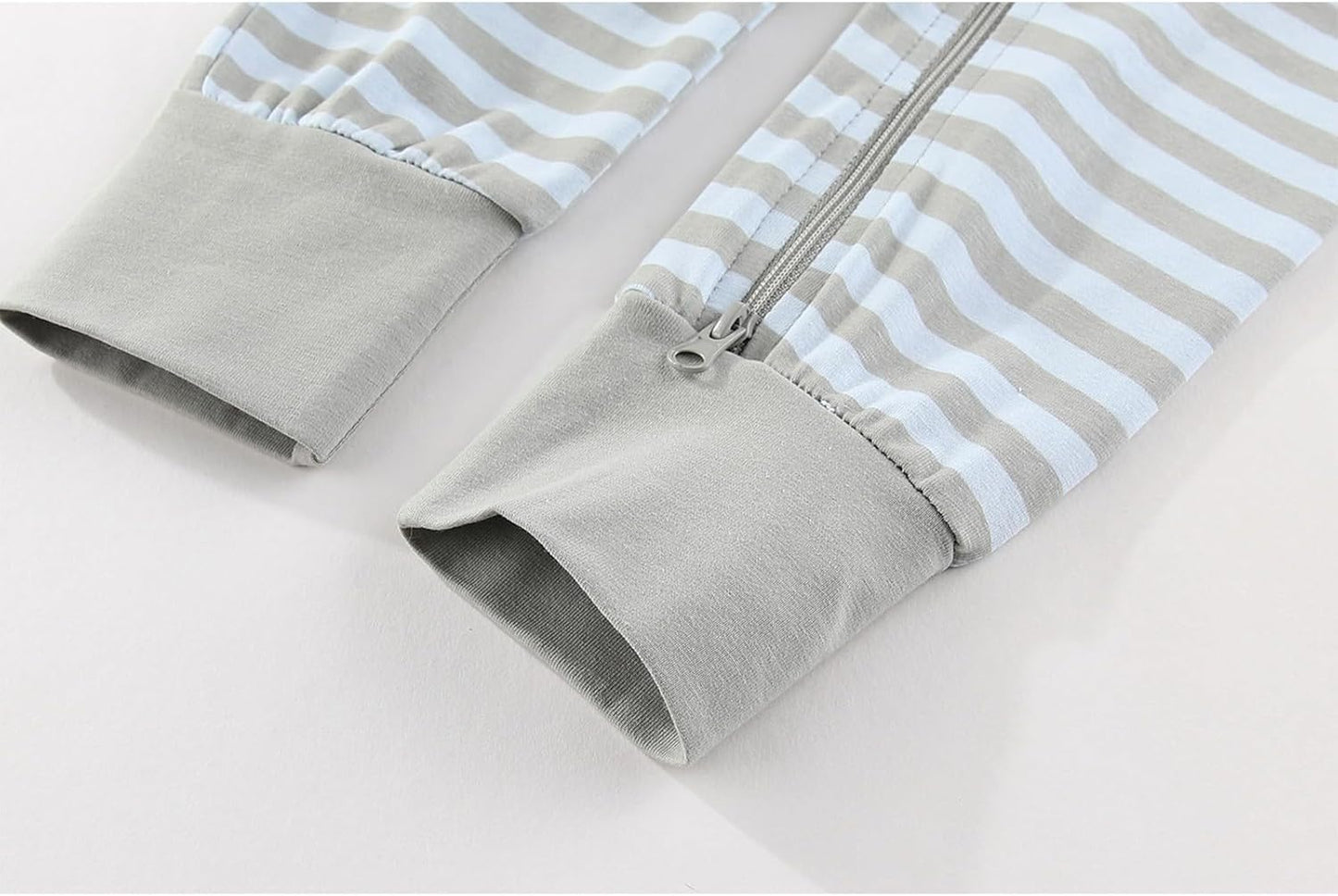 2 Pack Unisex Baby Short Sleeve Rompers 2 Way Zipper New Born One-Piece Jumpsuits 0-24Months Infant Outfits