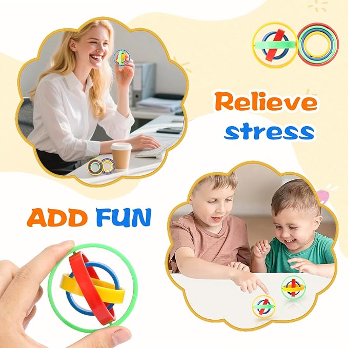 10Pcs Fidget Spinners Toys for Kids Adult, Fidget Toys Bulk for Party Favors Goodie Bag Stuffers, Sensory Anxiety Toys Stress Relief for Treasure Box Classroom Prizes Pinata Stuffers