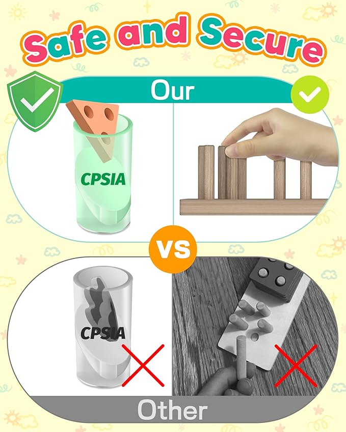 Montessori Toys for 1 2 3 Year Old Boys Girls Gifts, Wooden Shape Sorter Toys for Ages 2-4, Toddler Learning Toy Puzzles Birthday Gift Ages 1-3