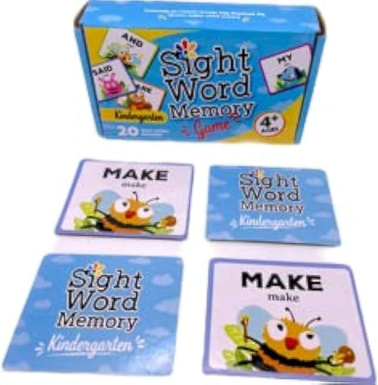 Sight Word Memory Game / Matching Game. Reading and Language Building for Grades Pre-Kindergarten Through Second Grade. Early Children's Educational Learn to Read (Kindergarten)