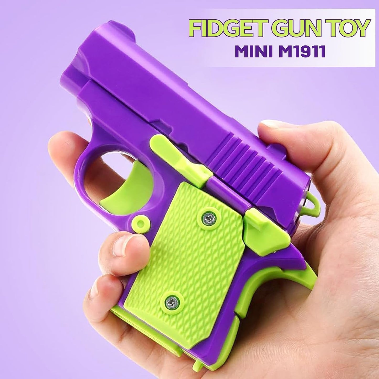 1911 3D Printed Small Pistol Toys, Stress Relief Pistol Toys for Adults, Fidget Toys Suitable for Relieving ADHD, Anxiety, Suitable Toys for Friends Adults and Kids Best Gift