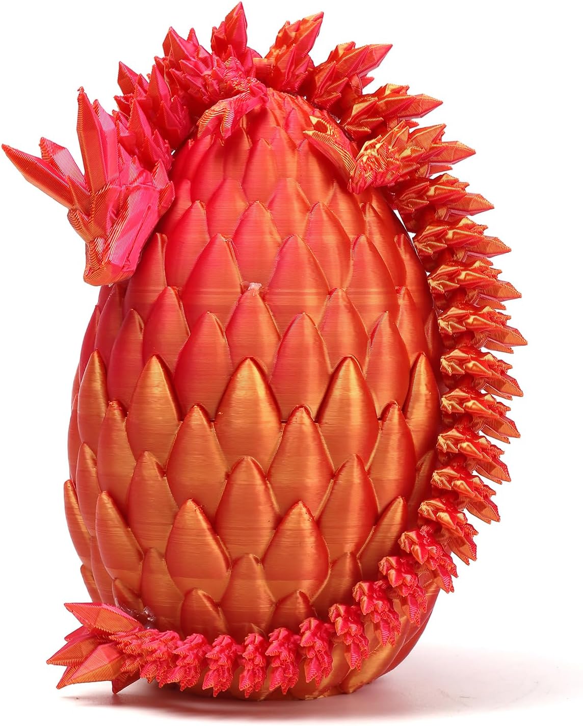 3D Printed Dragon Toy 12" Crystal Dragon Fidget Executive Desk Dragon Egg