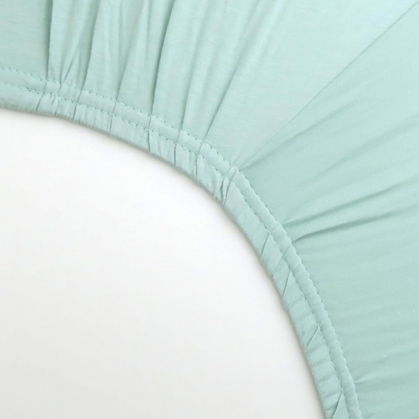 HonestBaby Unisex-Baby Fitted Crib Sheets Set Standard Mattress, 100% Organic Cotton Baby Boys, Girls, Neutral, 1 Pack - SAGE, One Size