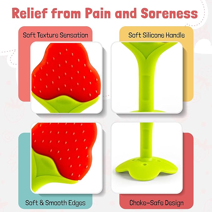 Baby Teething Toys 6-Pack | Newborn Teether Set | Food Grade Silicone | Freezer Safe | Soothing & Calming | BPA-Free | Frozen Teething Toys for Babies 0-6 Months | Essential Baby Gear