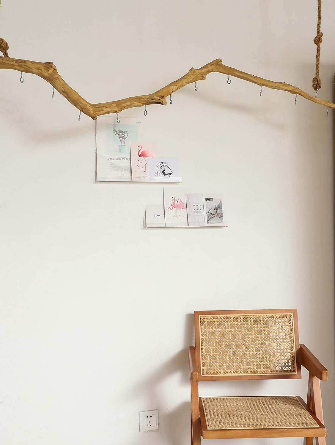 IEEK 6 PCS Acrylic Invisible Floating Bookshelf for Kids Room,15 inch Modern Picture Ledge Display Toy Storage Wall Shelf Vinyl Record Shelf U Shelves Storage Rack