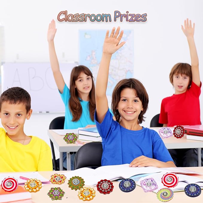 40 Pack Mini Fidget Spinner Toys Bulk Party Favors Christmas Stocking Goodie Bag Stuffers Gifts,Stress Relief Sensory Toys for Kids Teens Adults Autisms,Treasure Box Toy for Classroom Prizes Supplies