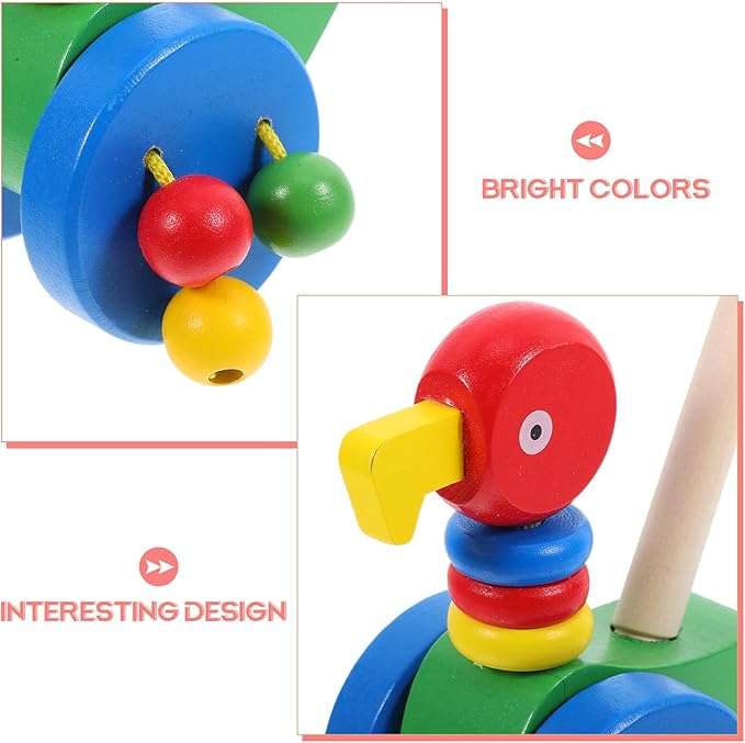 Uonlytech Push Walker with Cartoon Eagle Pattern Walking Aid for Safe Walker Gift for Shower and Birthday