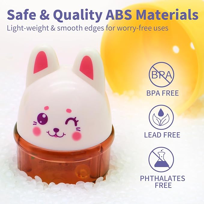 Bunny Baby Stacking Cups for Toddlers 1-3, Stacking Toys Plastic Stackable Cups for Babies 6-12 12-18 Months Toddler Toys 1-2 Nesting Color Learning Montessori Toy Gift for 1 Year Old Boy Girl