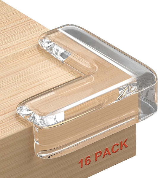HOMREALM Baby Proofing 16 Pack Corner Protector Baby Corner Guards Furniture Corner & Edge Safety Bumpers Clear Baby Proofing Bumper Cushion for Table Furniture Sharp Corners