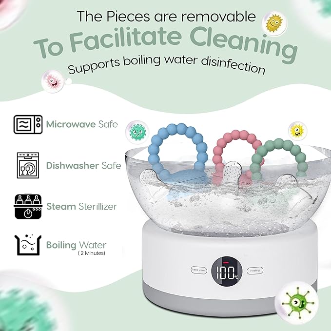 O'doe Baby Food Pacifier with 1 Feeder & 3 Nipples | BPA-Free, Food-Grade Silicone | Teething Toy & Weaning Nibbler for Infants