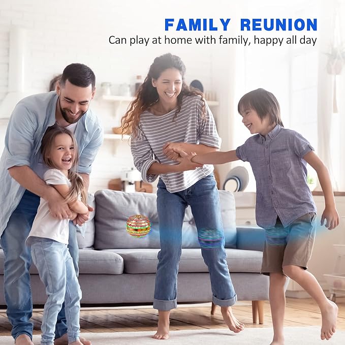 2025 Flying Orb Ball Toy,Cosmic Globe Boomerang Hover Ball Galactic Fidget Spinner, Hand Drone Orbit, Cool Toys Gift for 6 7 8 9 10+ Year Old Boys Girls Teens Outdoor Toys(Orange)