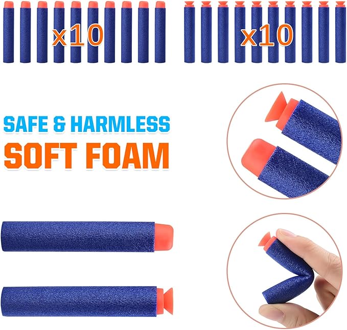 4-Pack Mini Dinosaur Toy Guns Set for Kids Nerf Party Favors, Family Small Dino Blaster Bulk for Toddlers Age 3 4 5 6, Ideal Boys Gift Birthday Valentine Easter Christmas Stocking Stuffers