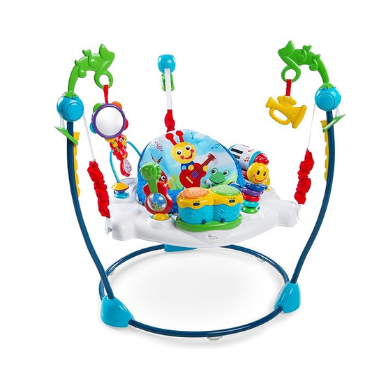 Baby Einstein Neighborhood Symphony Activity Baby Jumper Activity Center, Infant Entertainer with Lights and Melodies, Age 6 Months +, Max Weight 25 lbs., Unisex