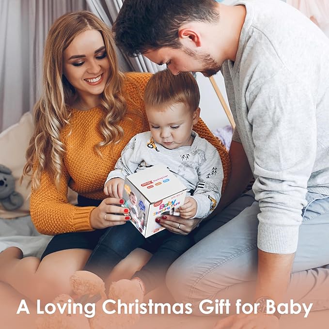 ZYFLSQ Stacking Cups Baby Toy, 8-Piece Set - Nesting Cups for Babies 6 Months+, Bath Toys for Kids as Gift, Montessori Educational Toys for Toddler Gift