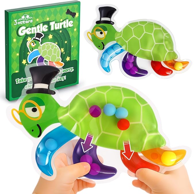 3 otters Color Sorting Toy, Matching Games for Toddlers Sensory Fidget Toy for Kids Fine Motor Matching Games for Preschool Gifts Activities Travel Essential Christmas Stock Stuffering