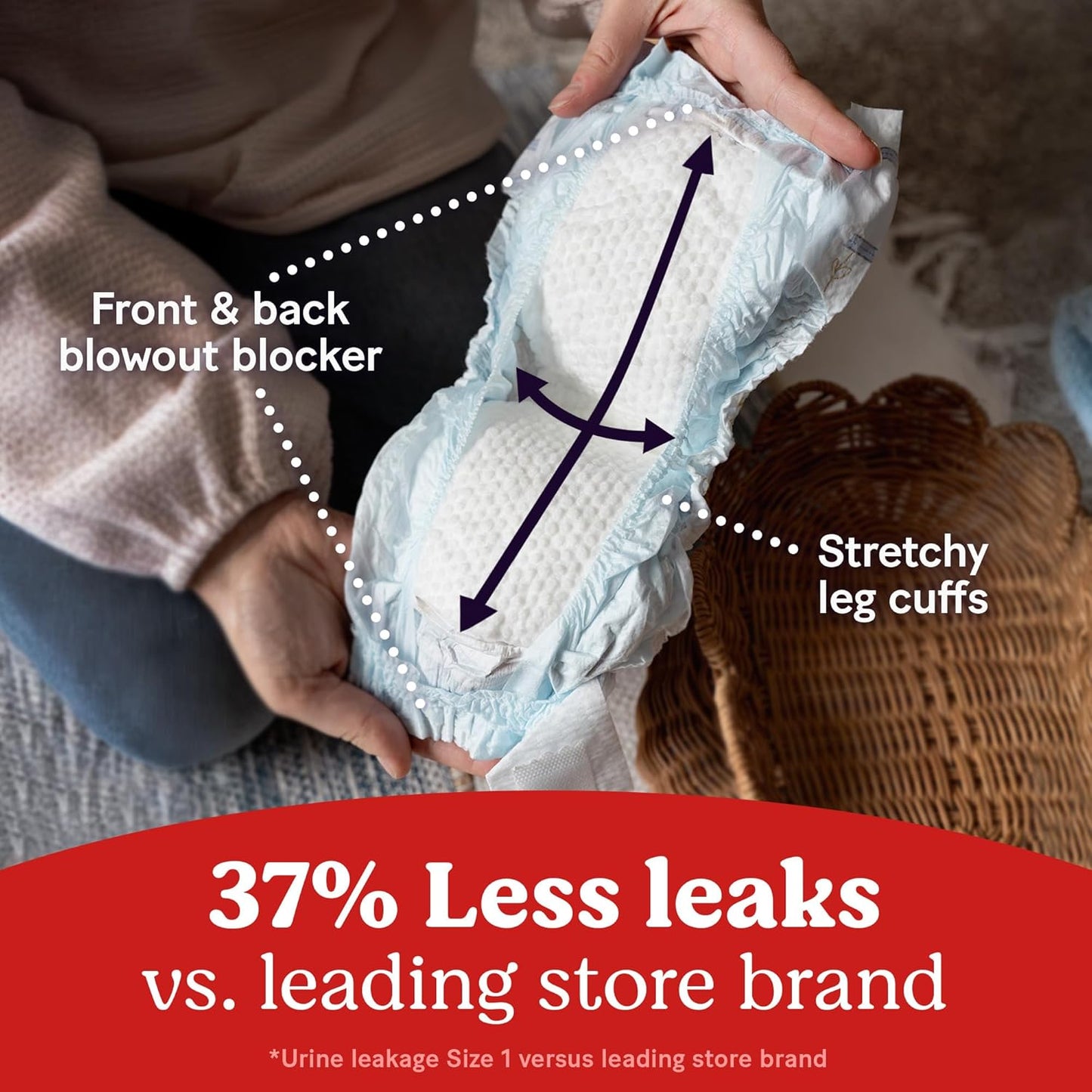 Huggies Size 1 Diapers, Little Snugglers Baby Diapers, Size 1 (8-14 lbs), 32 Count, Packaging May Vary