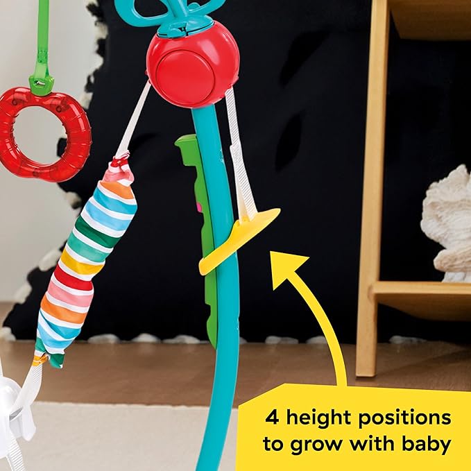 Baby Einstein Farm Explorers Jump & Learn Barnyard 2-in-1 Baby Jumper Activity Center with Interactive Toys, Music, Lights, & Sounds, Ages 6-12 Months