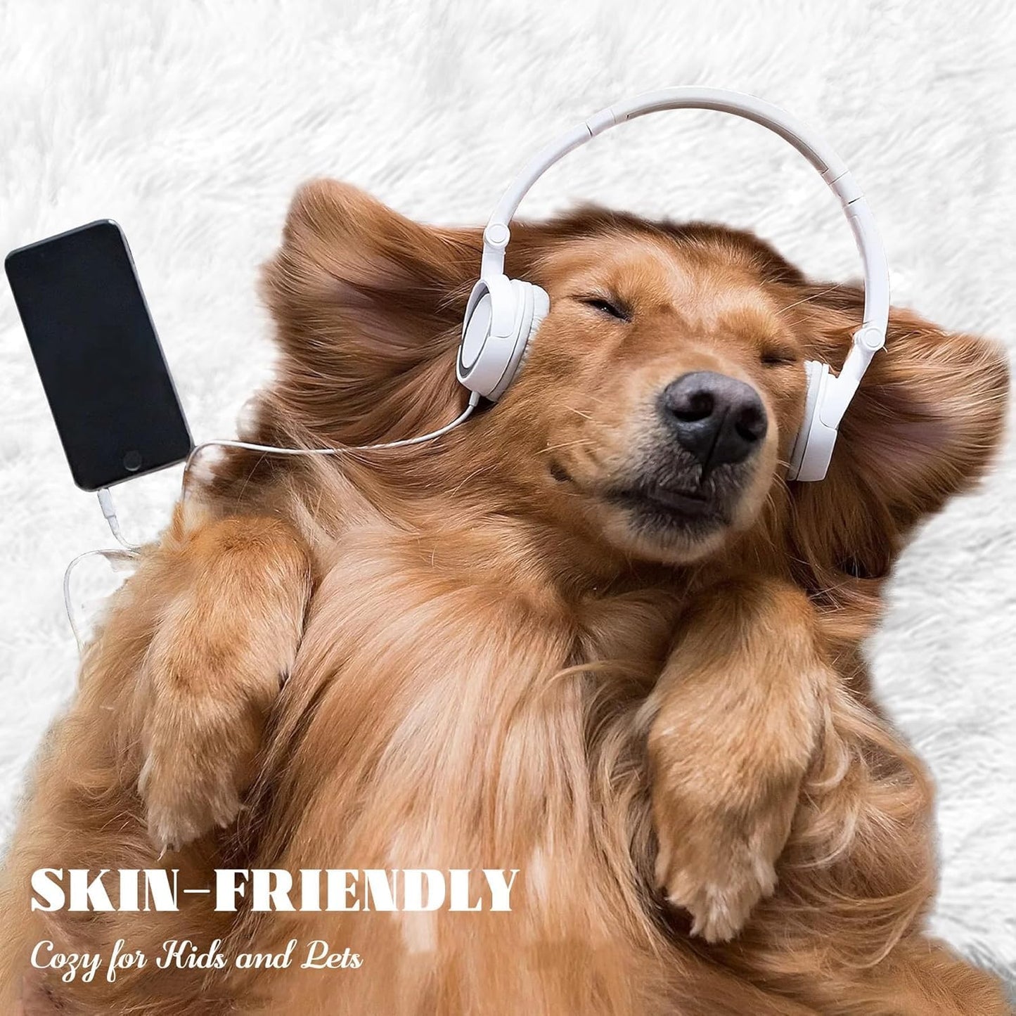 2x6 Runner Rug for Bedroom: Fluffy Shag Soft Washable Rugs Small Fuzzy Plush Indoor Carpet for Hallway Bedside Dorm Kids Girls Boys Room (White, 2'x6')