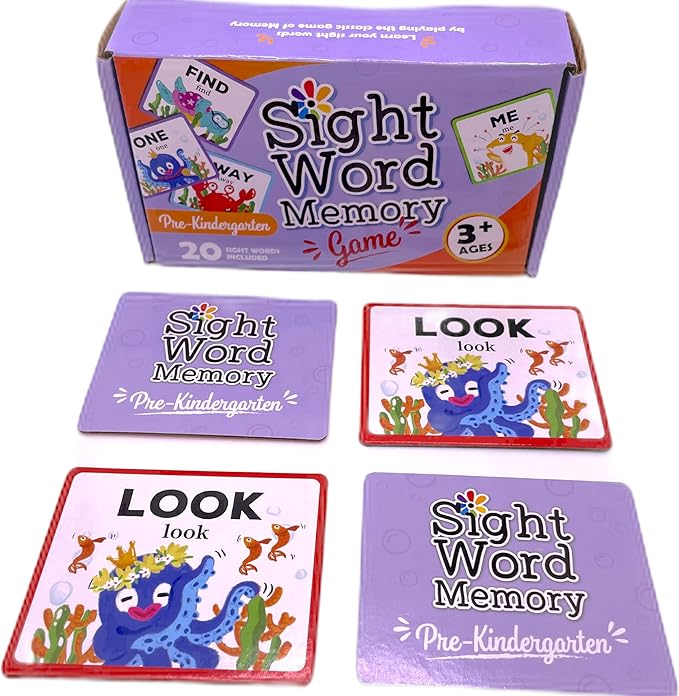 Urban Supply Sight Word Memory Game / Matching Game. Reading & Language Building for Grades Pre-Kindergarten Through Second Grade. Early Children's Educational Learn to Read (Pre-Kindergarten)