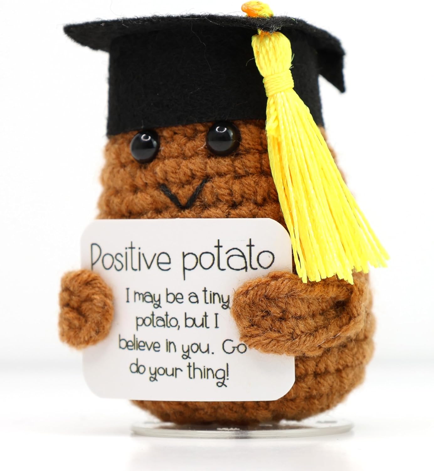 Graduation Gifts Positive Poato with Stand. Graduation Decorations, 2024 Graduation Gift. Office Desk Decor, Co Worker Gifts. Enouraging Emotional Su