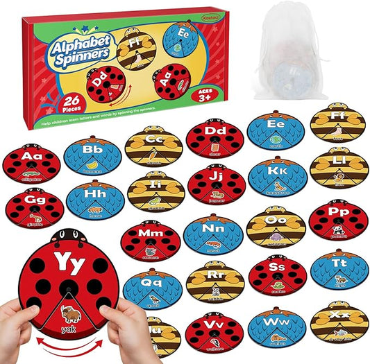 Alphabet Cards, Alphabet Learning Toys, ABC Learning for Toddlers, Letter Matching Game, Sight Words, Kindergarten Preschool Learning Activities, Montessori Educational Toy for Kids