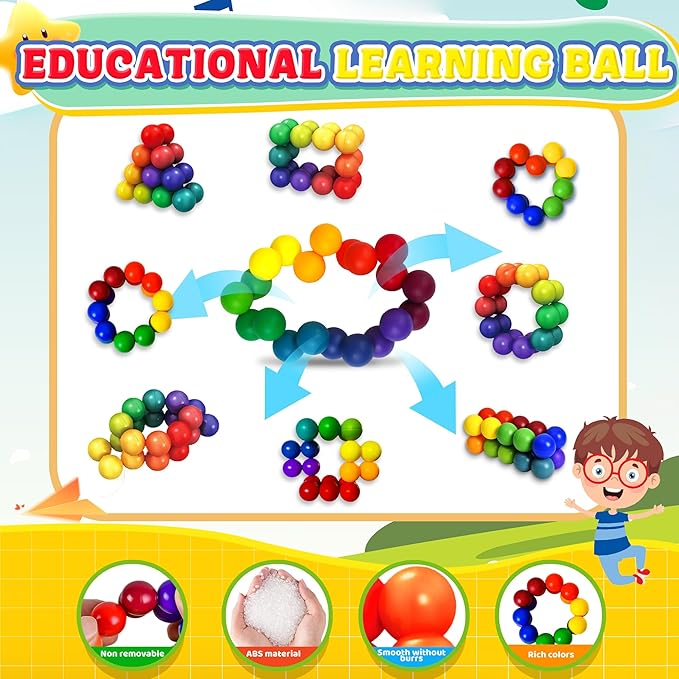 12PC Sensory Travel Toys Pack for Toddler 3 4 5 Year Old Quiet Airplane Travel Activities Essential with Icd Writing Tablet Suction Cup Color Sorting Toy for Kid ADHD Autistic Fidget Gift