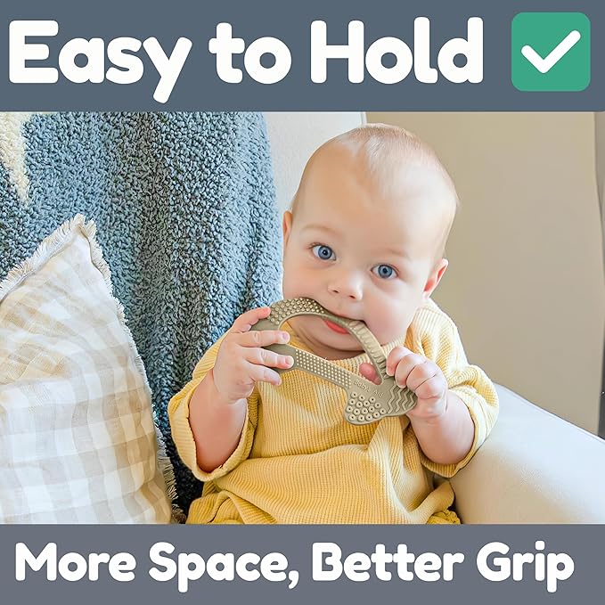 Baby Teething Toy, 8 Pain Relief Textures, Dolphin Silicone Teethers for Babies, Easy to Hold, Chew & Clean, BPA-Free Baby Teething Relief, Durable and Flexible Infant Chew Toys, 3M+ - Baby’s Aid